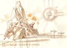 La fontaine : la fillette et l'ourson