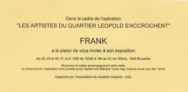 Expo Les artistes du Quartier Léopold s&#039;accrochent