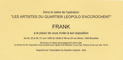 Expo Les artistes du Quartier Léopold s&#039;accrochent