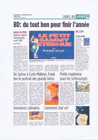 Tribune de Genève du 24/12/2008