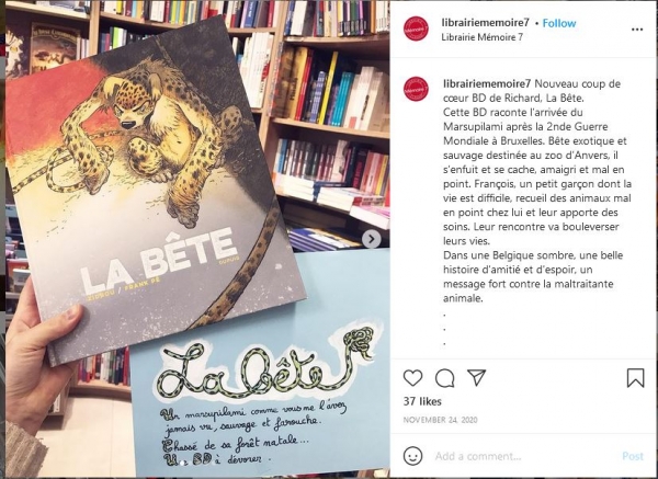 2020-11-24 : Librairie Memoire 7 : Instagram post