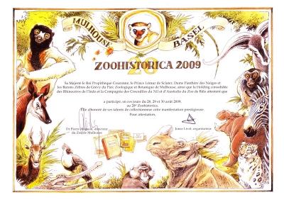 Diplôme zoohistorica 2009